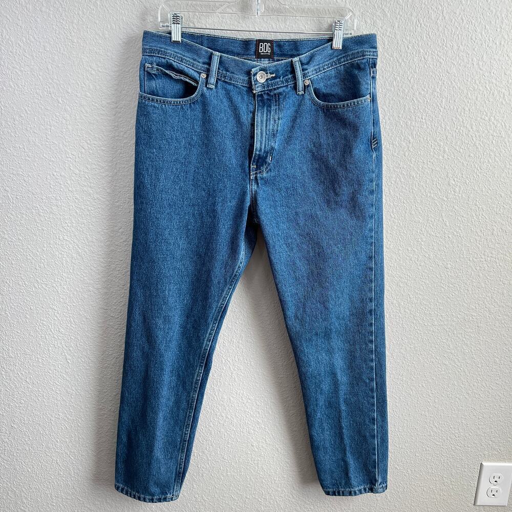 BDG Dad Slim Fit Jeans Men's 32x32 Mid Rise Ankle Medium Wash Cotton Classic